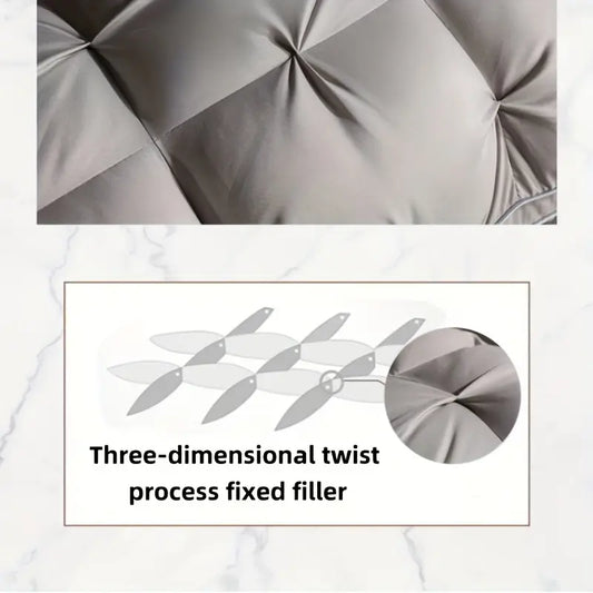 2pcs 5-Star Hotel Quality Pillow, 990G - Deep Sleep Neck Support, Non-Collapse High Pillow Core for All Seasons, Hypoallergenic Polyester Cover, Machine Washable