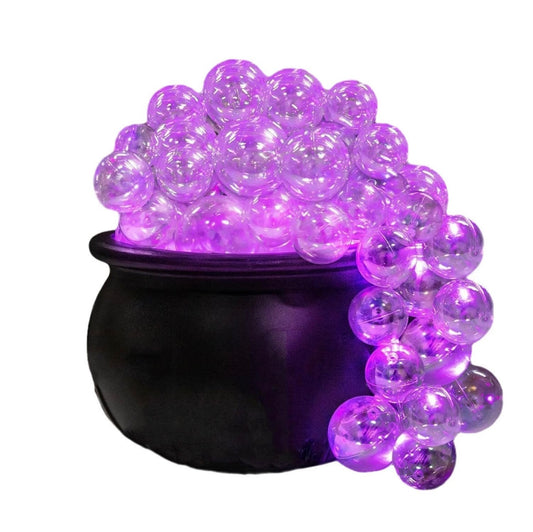 Halloween Decorations Indoor - DIY Bubbling Cauldron Set - Black Plastic Bowl