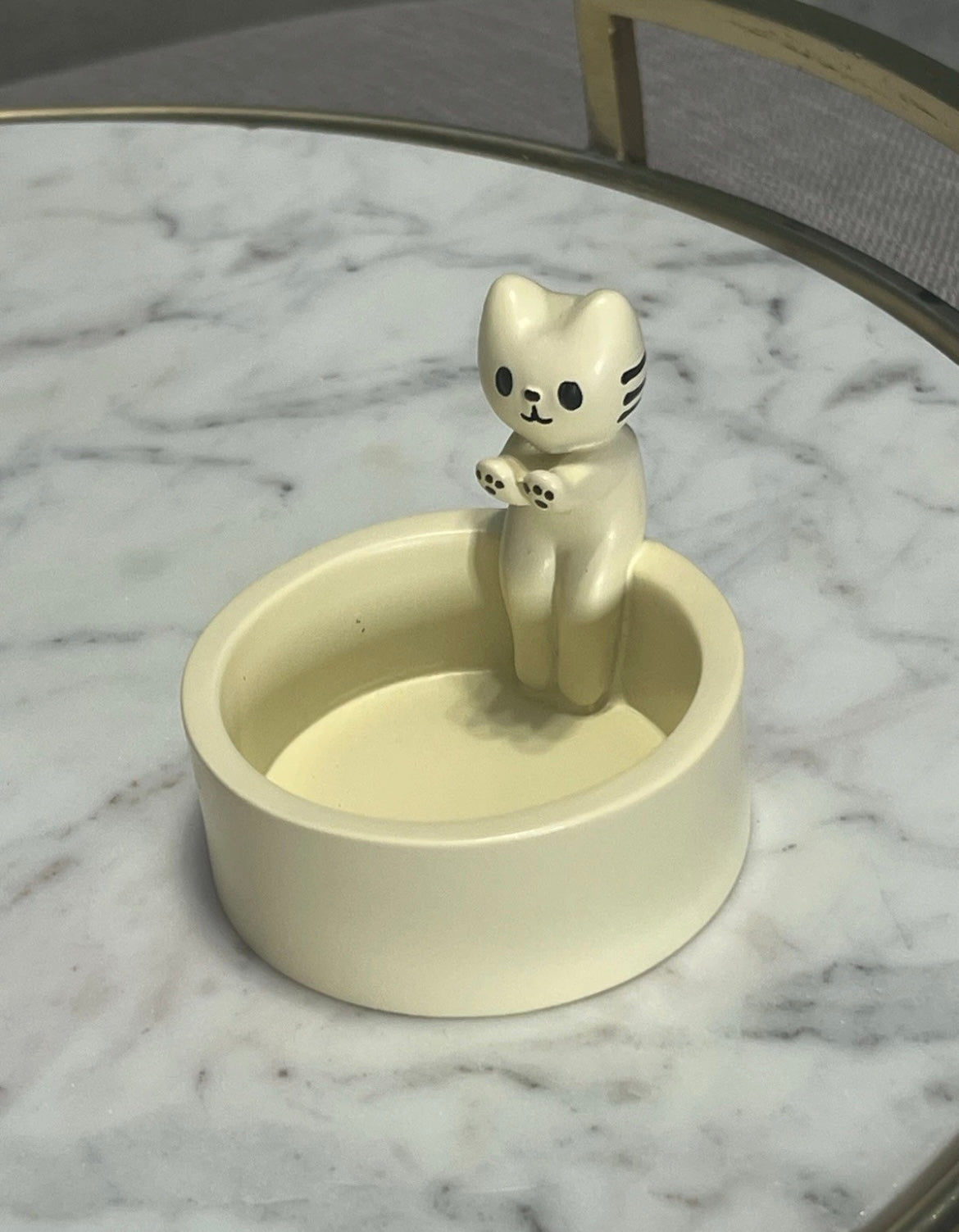 Warming Its Paws Cartoon Kitten Candle Holder Cat Candle Holder