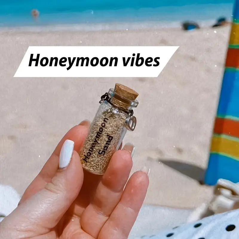 Honeymoon Keepsake Unique Wedding Travel Gift Small Sand Bottle Bride Gift Couple Gift Vacation Sand Jar Beach Honeymoon Memory