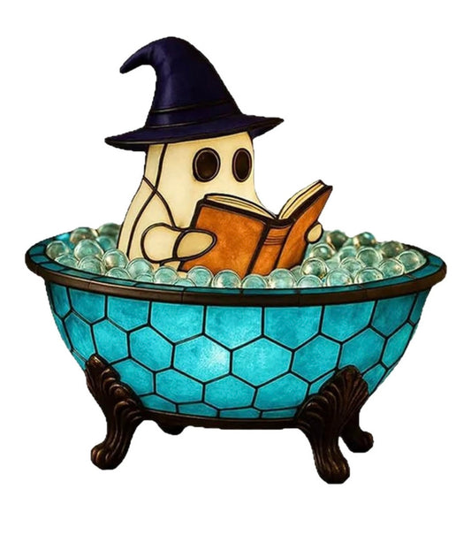 Halloween Bath Ghost  Lamp Cute Desktop Ornament Decorative Night Light