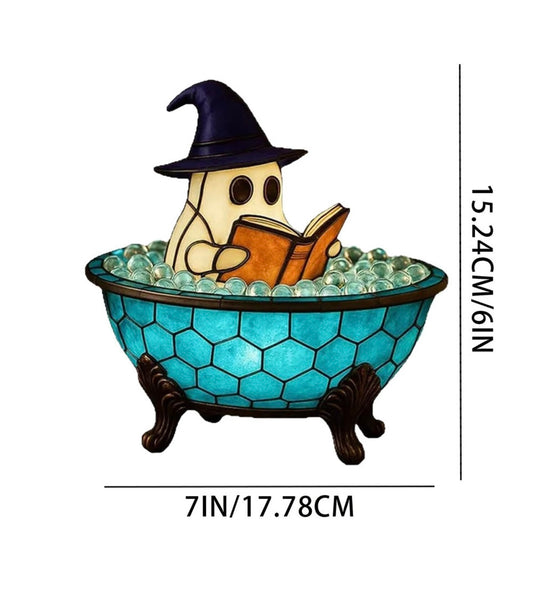 Halloween Bath Ghost  Lamp Cute Desktop Ornament Decorative Night Light