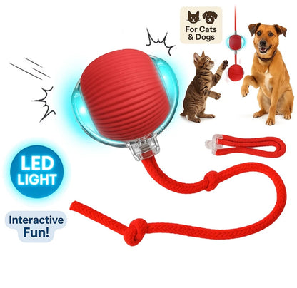 Automatic Rolling Ball Smart Cat Dog Toy Electric Pet Self-moving Kitten Game