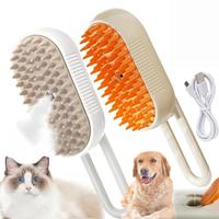 Pet Steam Brush,Cat Dog Hair Remover, Adjustable Pet Hair Remover,Pet Steamy Mist,Steam Pet Brush for Pet Hair 3-IN-1 Steamy Cat Brush Grooming Comb for Dog Steam Brush