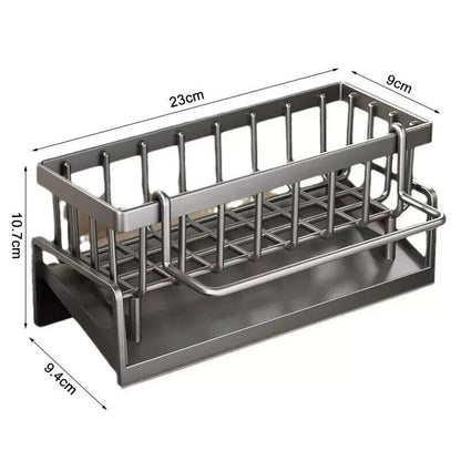 Drain Rack Storage Holder Shelf-Kitchen Sink Faucet Sponge Soap Cloth